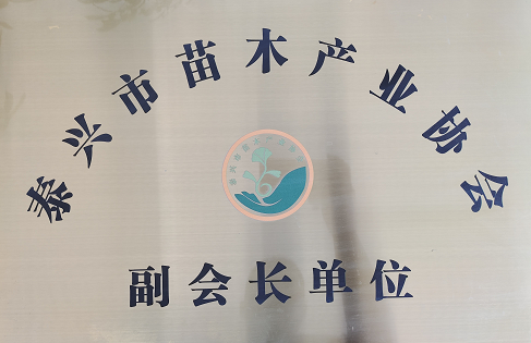 泰元公司被評(píng)為泰興市苗木產(chǎn)業(yè)協(xié)會(huì)副會(huì)長單位